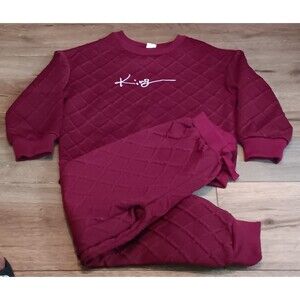 Maroon Kids jogging suit